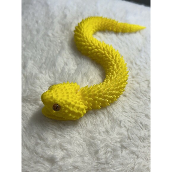 3D Printed Articulated Viper Snake. Fidget Toy. - Picture 2 of 7